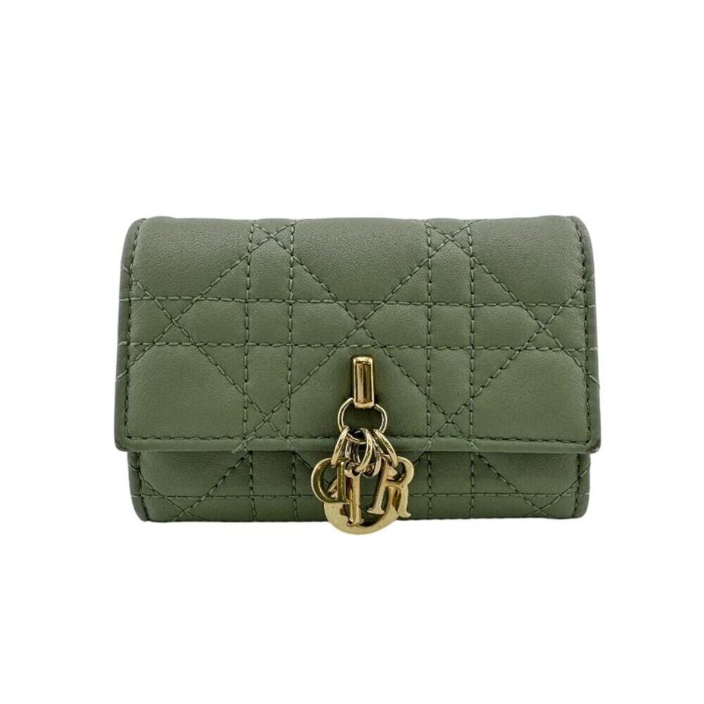Dior Gricine Wallet Bifold Green - Picture 1 of 8